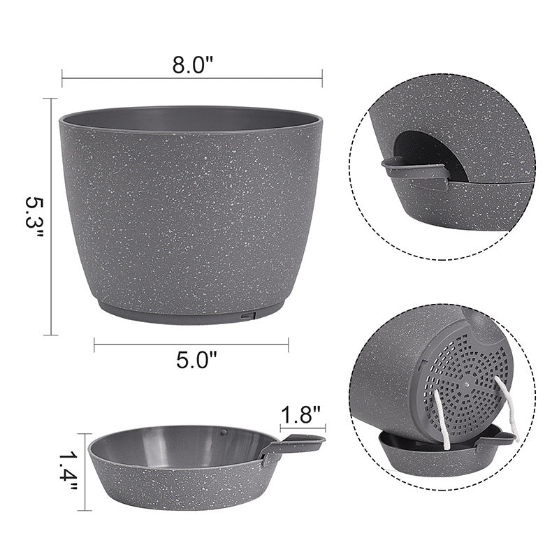 Pots de fleurs à réserve d'eau