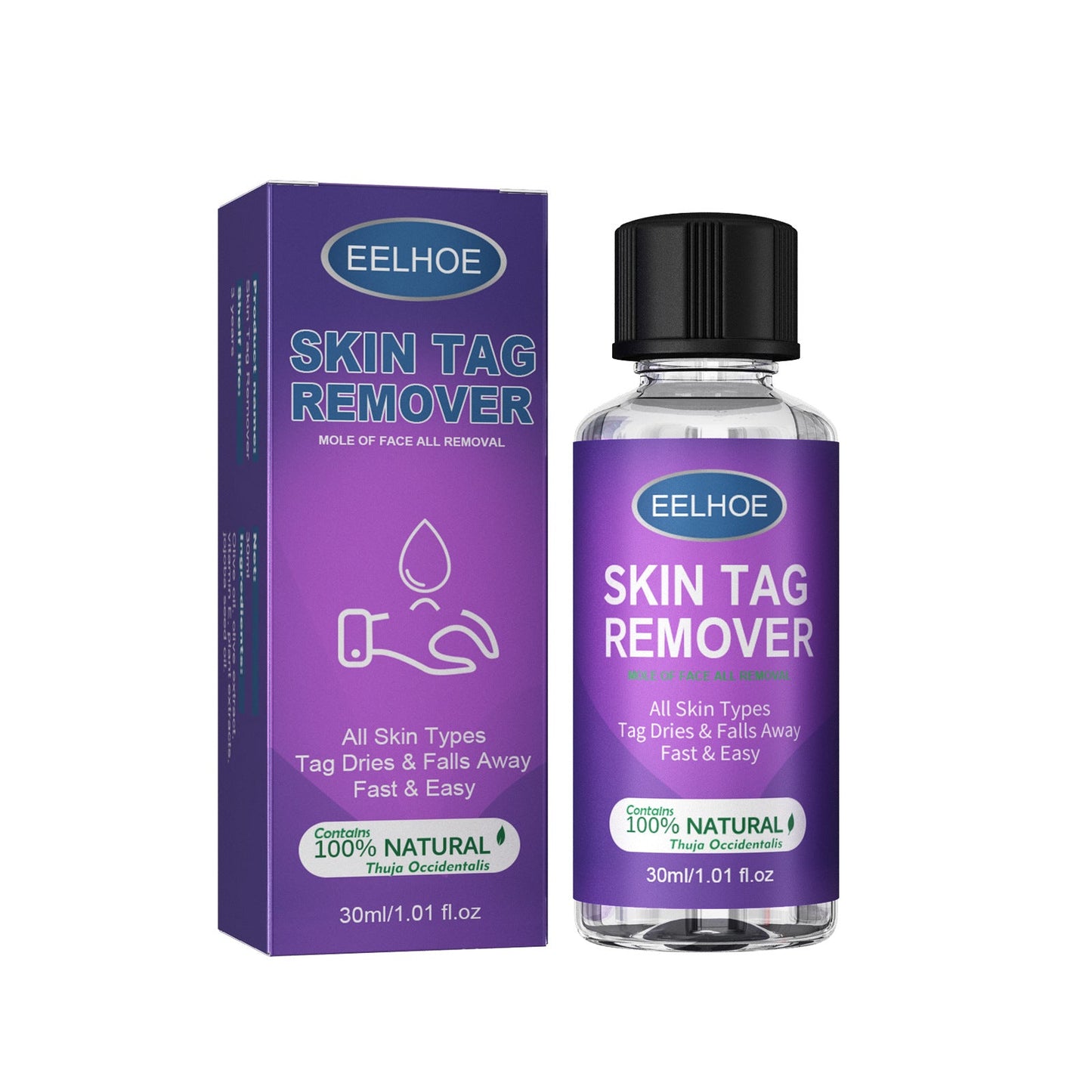 Dissolvant pour acrochordons Eelhoe