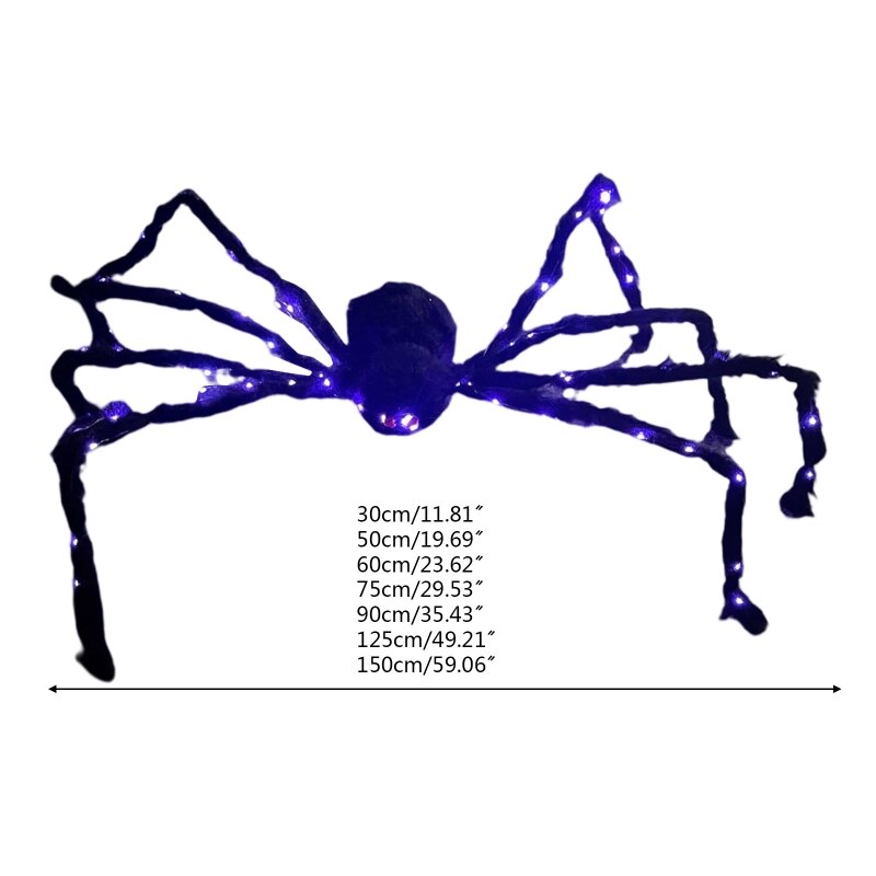 Halloween leuchtende Spinne