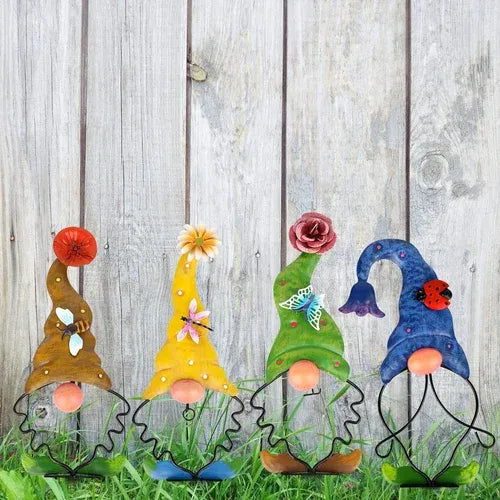 Décoration de piquet en métal Sherem pour nain de jardin