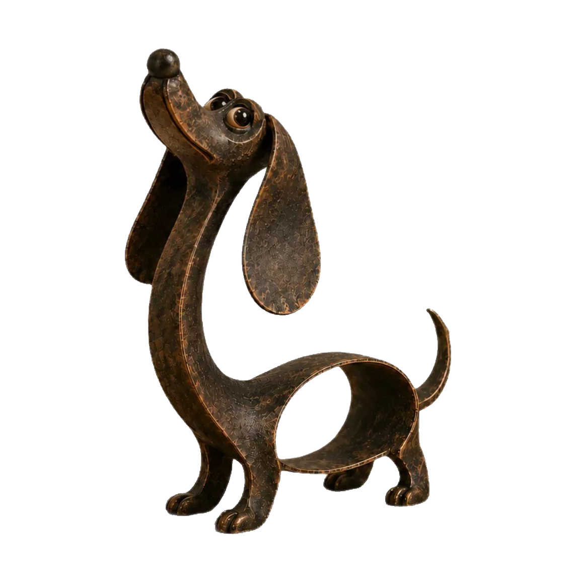 Amoroart™ Soulful Dachshund Metal Sculpture