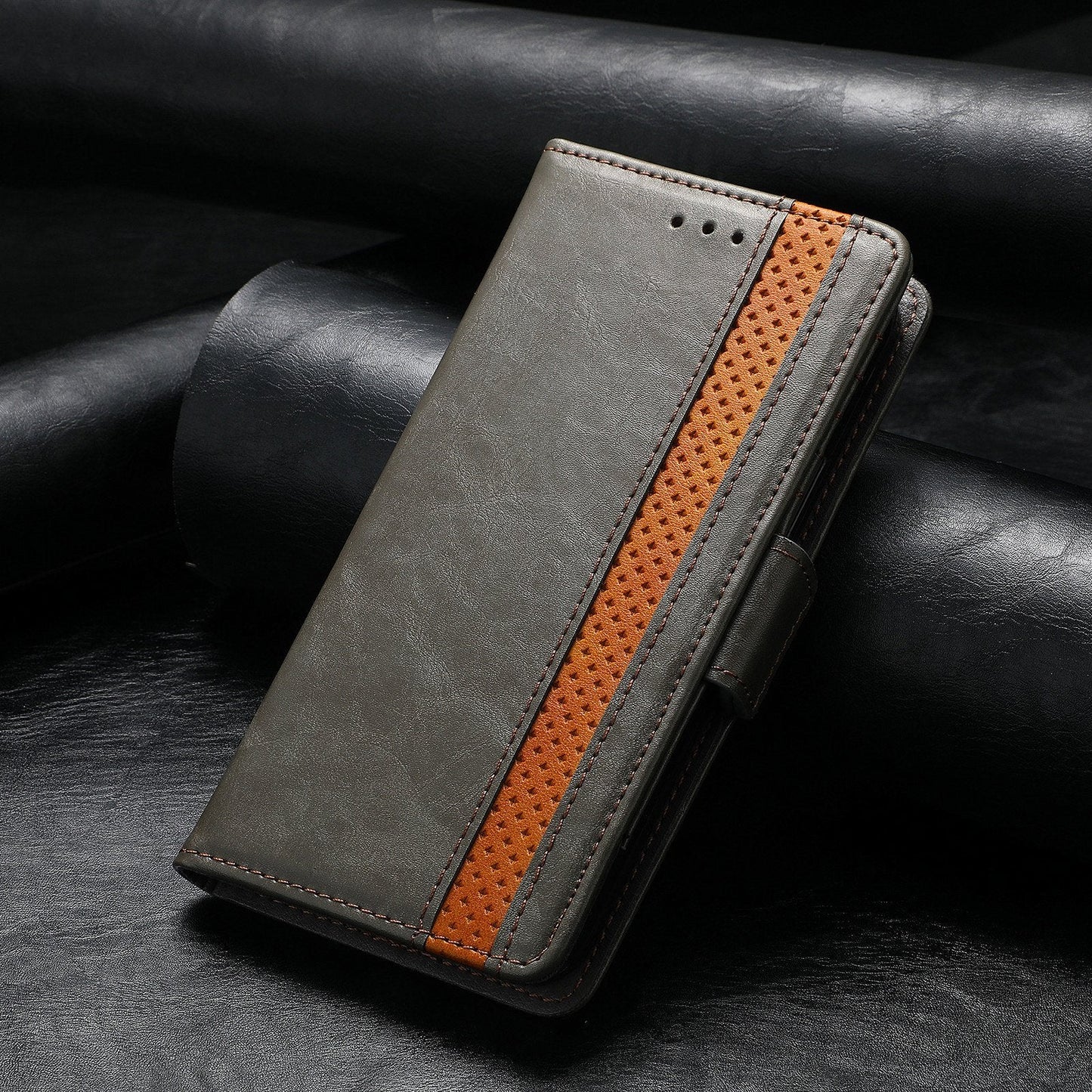 Magnetische Leder-Handyhülle für Samsung Galaxy Z Fold3 5G