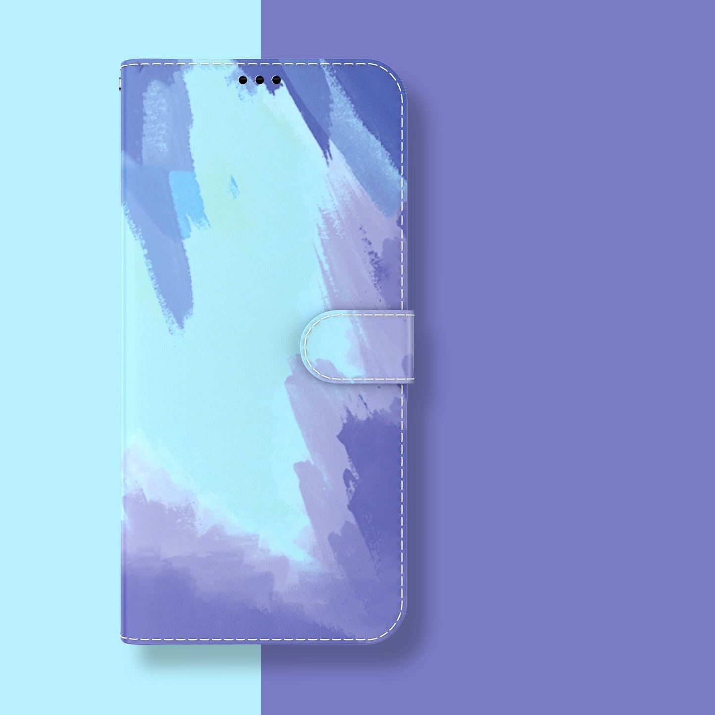 Aquarell Graffiti Flip Wallet Handyhülle für Samsung