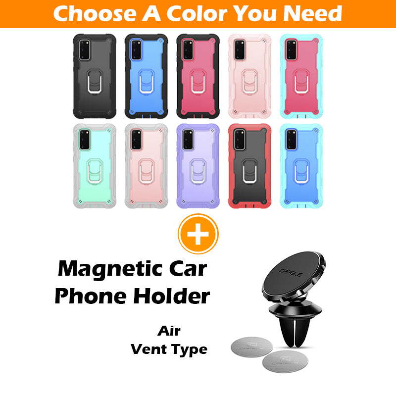 Coque antichoc avec support en métal pour Samsung S20FE 4G/5G