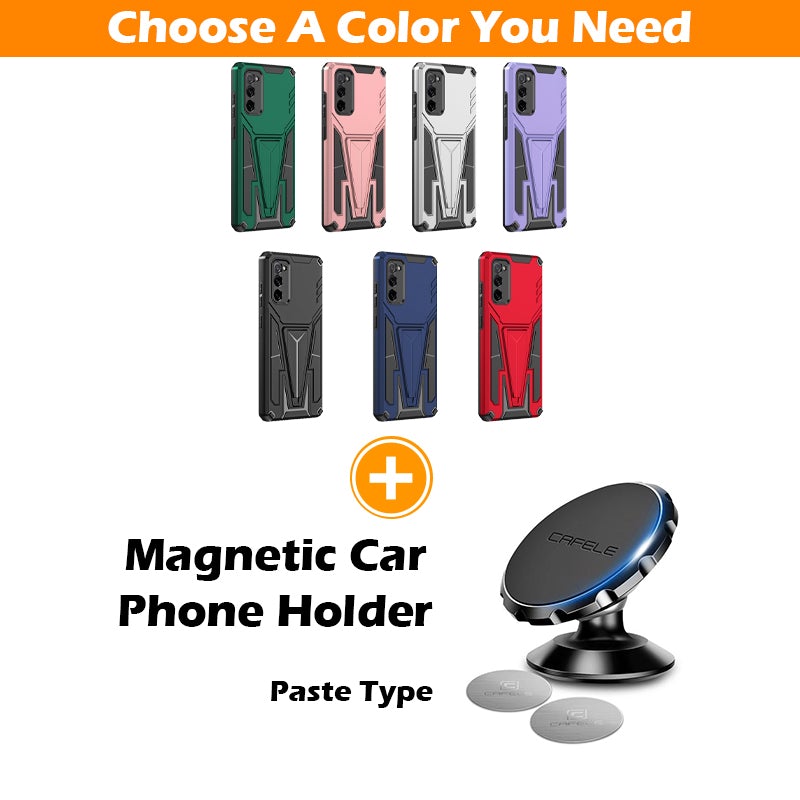 Nouvelle coque de téléphone magnétique avec support d'armure extraordinaire pour Samsung S20FE 4G/5G