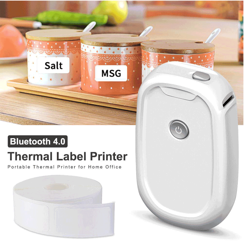 Kabelloser Bluetooth Mini Thermo Etikettendrucker