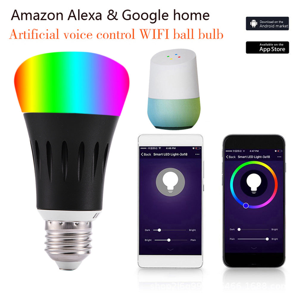 Ampoule LED intelligente sans fil à télécommande Wi-Fi