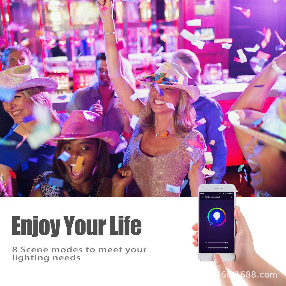 Ampoule LED intelligente sans fil à télécommande Wi-Fi