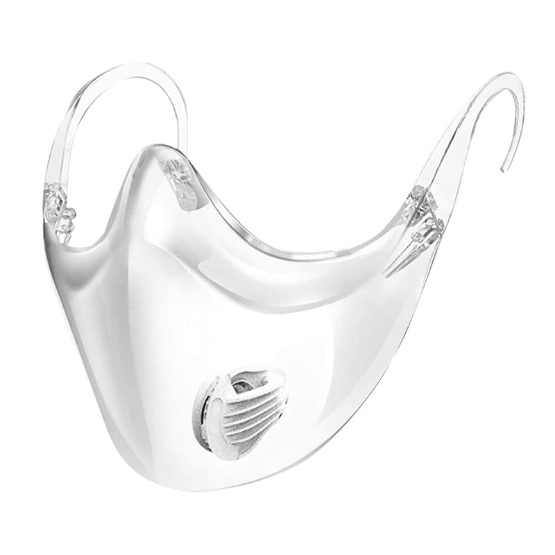 Masque facial transparent Hilipert avec valve respiratoire