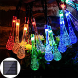 8 Modes Water Drop Solar Lights