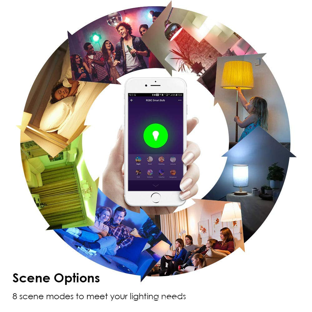 Ampoule LED intelligente sans fil à télécommande Wi-Fi