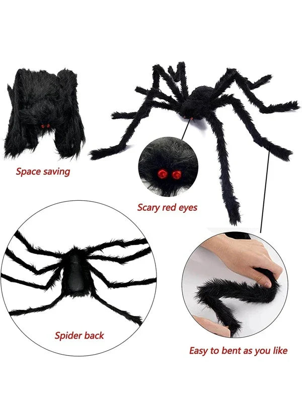 Halloween-Dekoration Spinnennetz und Spinne