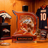 Denver Broncos Football Whiskey Bottle