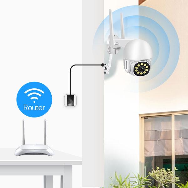 WLAN Outdoor PTZ Überwachungskamera für Zuhause
