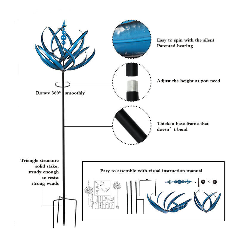 Dracaena Metall-Windspiel