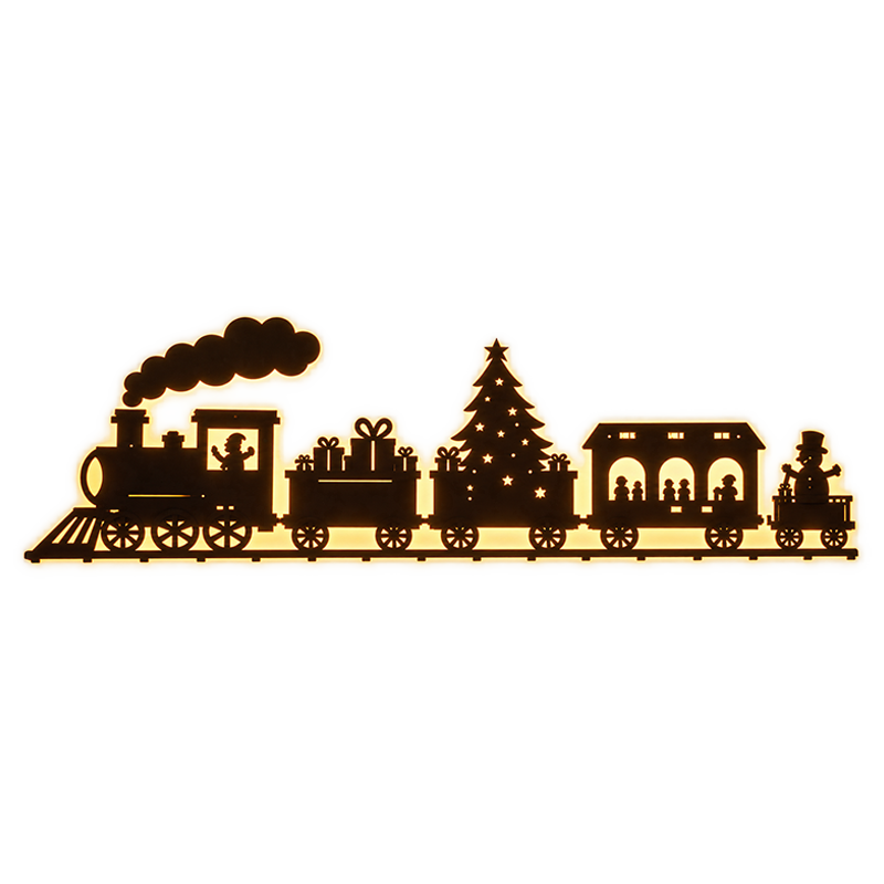 Amoroart™ Hometown Christmas Train Wall Light