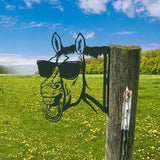 Sherem Farm Peeping Animal Metal Art