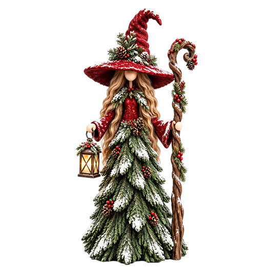 Graddi Solstice Sisters Christmas Witch Figurines