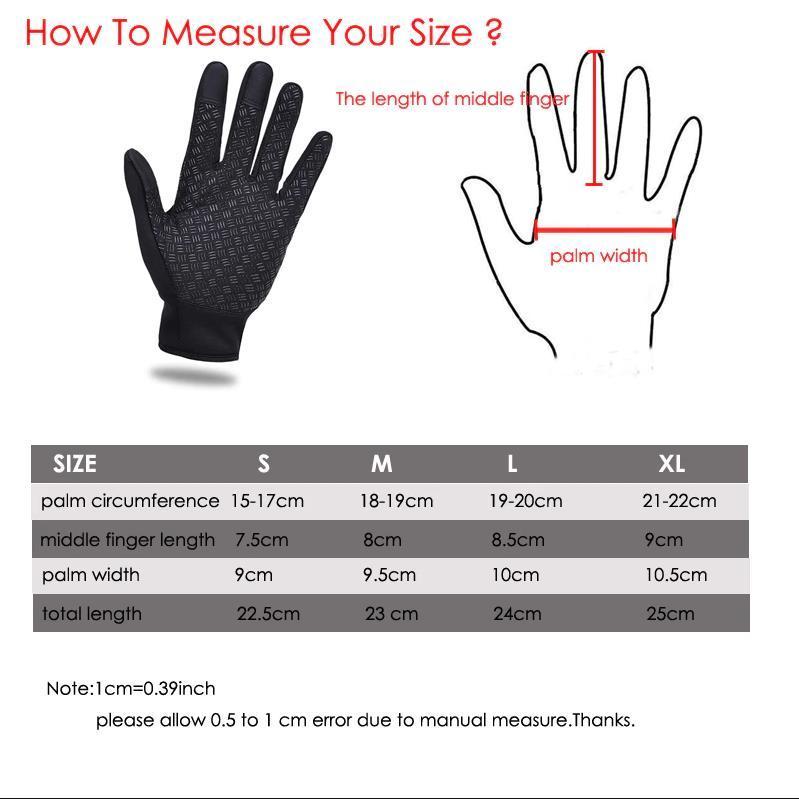 Wärmedämmende, wasserdichte Touchscreen-Handschuhe