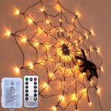 Halloween Decorative Spider Web Lighting - String Lights LED