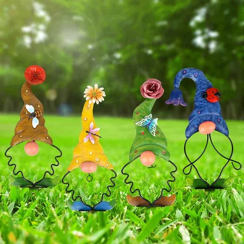 Décoration de piquet en métal Sherem pour nain de jardin