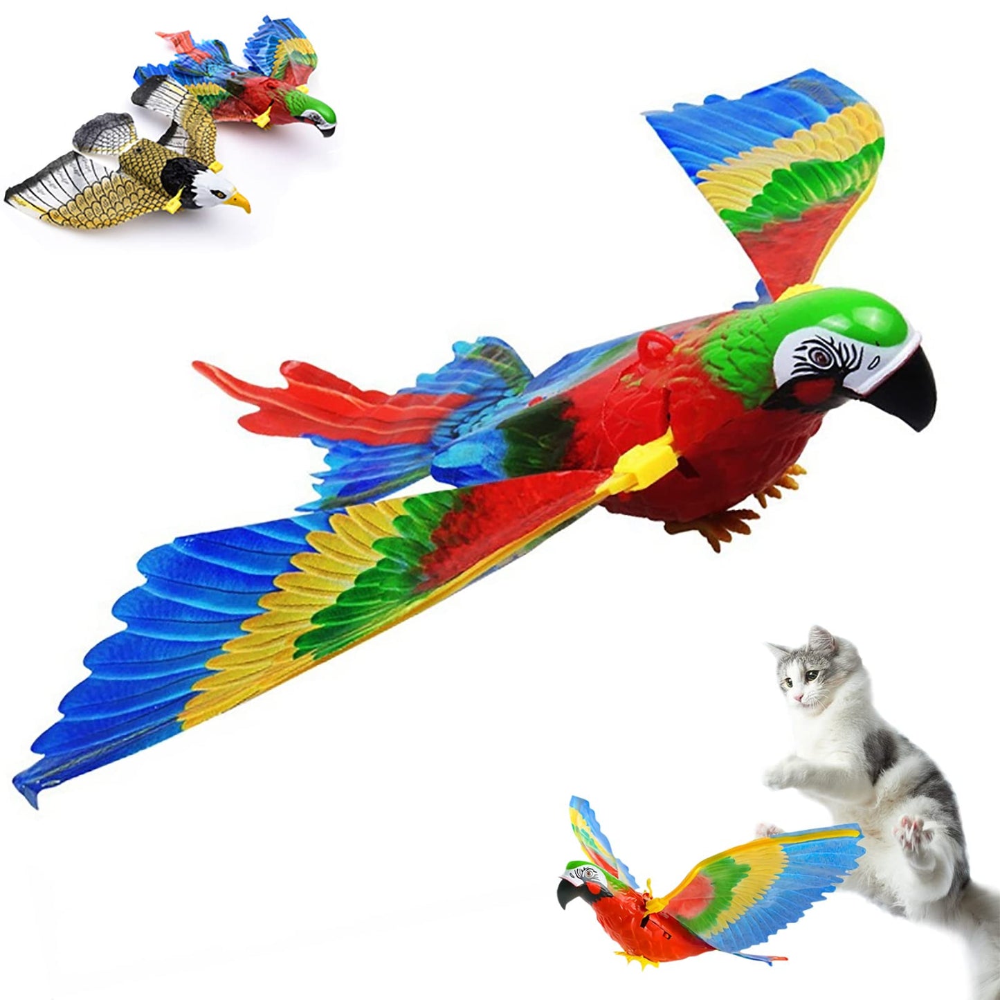Interaktives Vogelspielzeug für Katzen