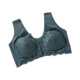 【50-110KG】Plus Size Push-Up Lace Front Closure Bra