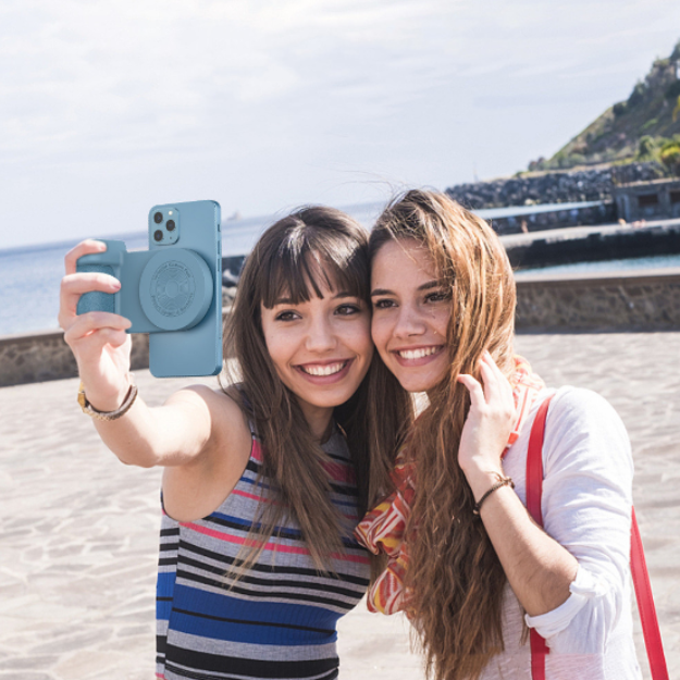 Poignée magnétique pour appareil photo avec support Bluetooth
