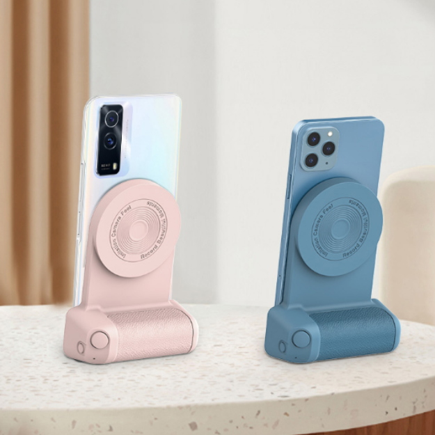 Poignée magnétique pour appareil photo avec support Bluetooth