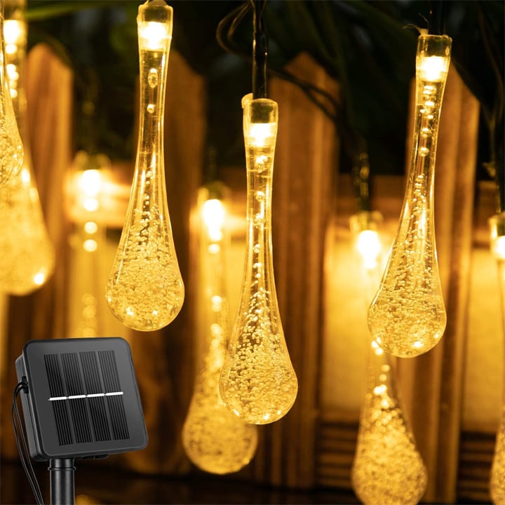 8 Modi Wassertropfen-Solarleuchten