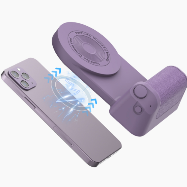 Poignée magnétique pour appareil photo avec support Bluetooth