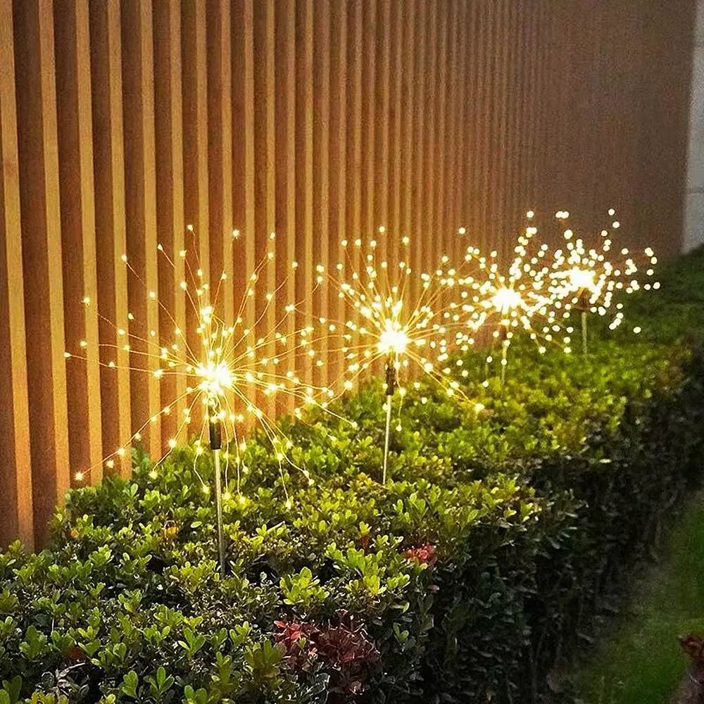 Lumière Solaire Extérieure Étanche Feux d'Artifice de Jardin - 150 LED