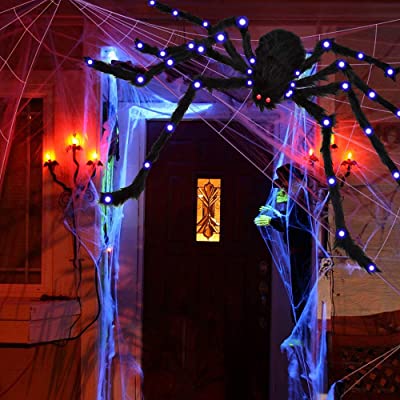 Halloween leuchtende Spinne