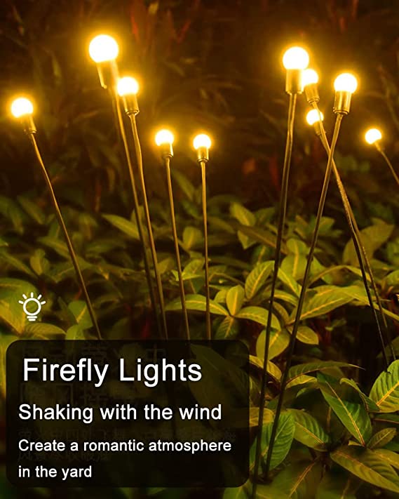 Lampes solaires lucioles étoilées qui se balancent
