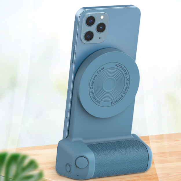 Poignée magnétique pour appareil photo avec support Bluetooth