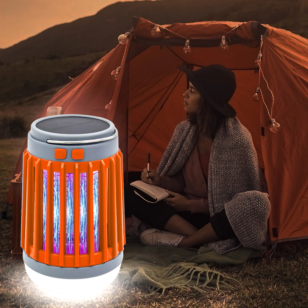 2-in-1 LED USB Solar Mückenlampe