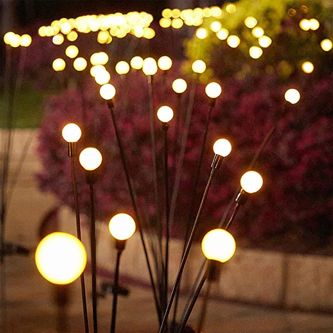 Lampes solaires lucioles étoilées qui se balancent