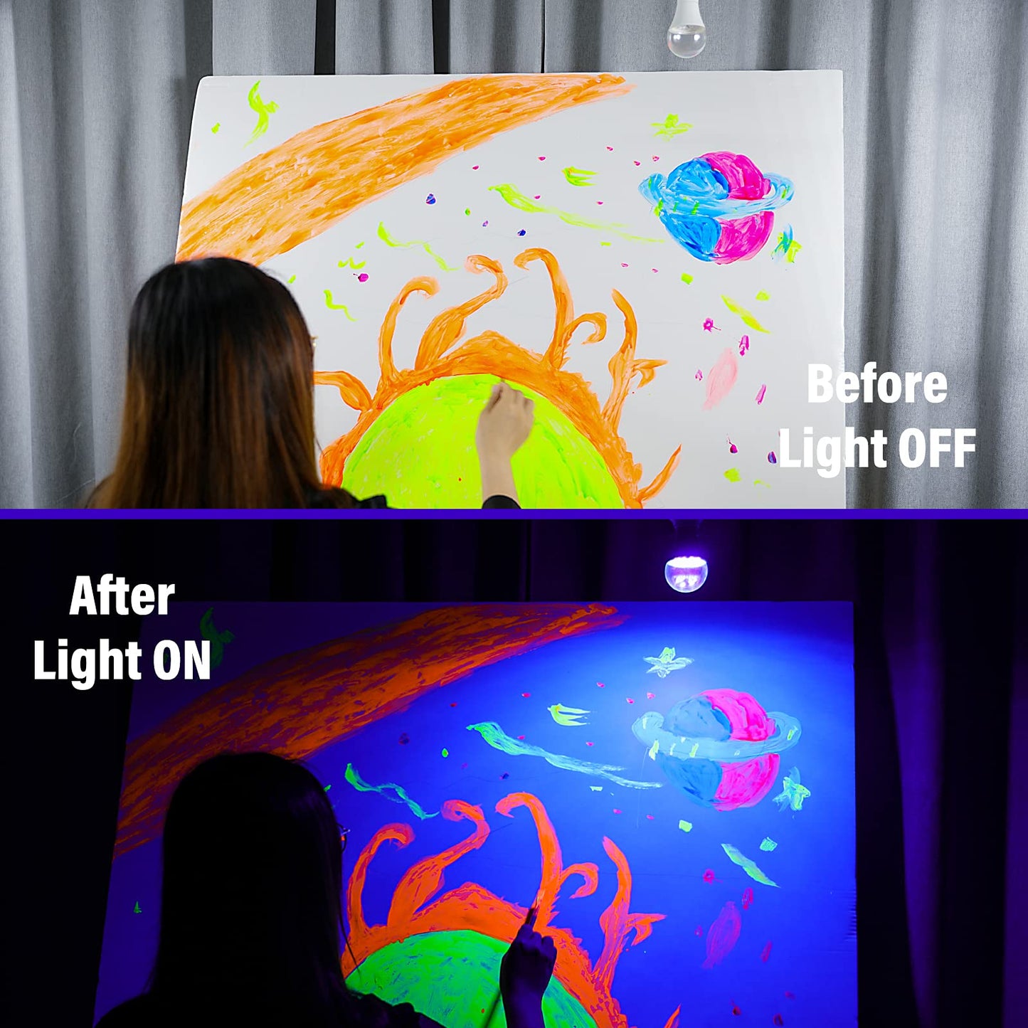 UV-LED-Schwarzlichtlampe
