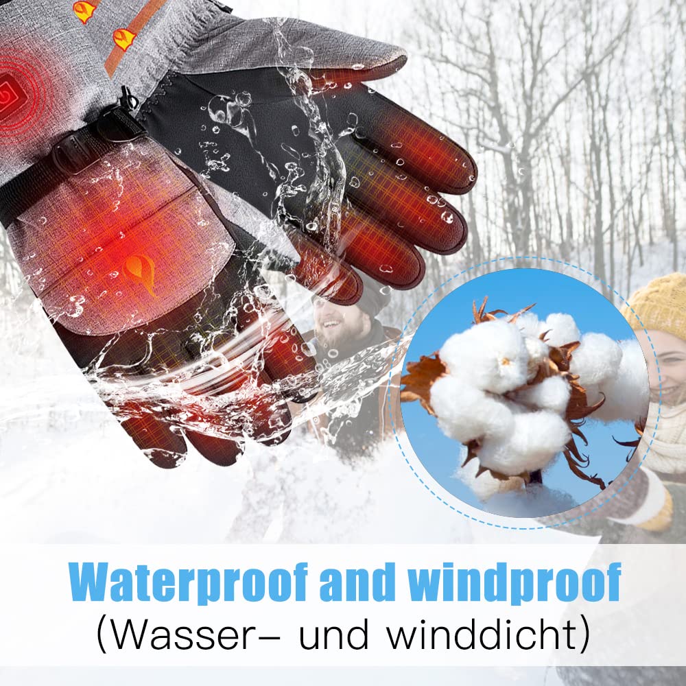 Gants chauffants à température réglable 40-55 °C
