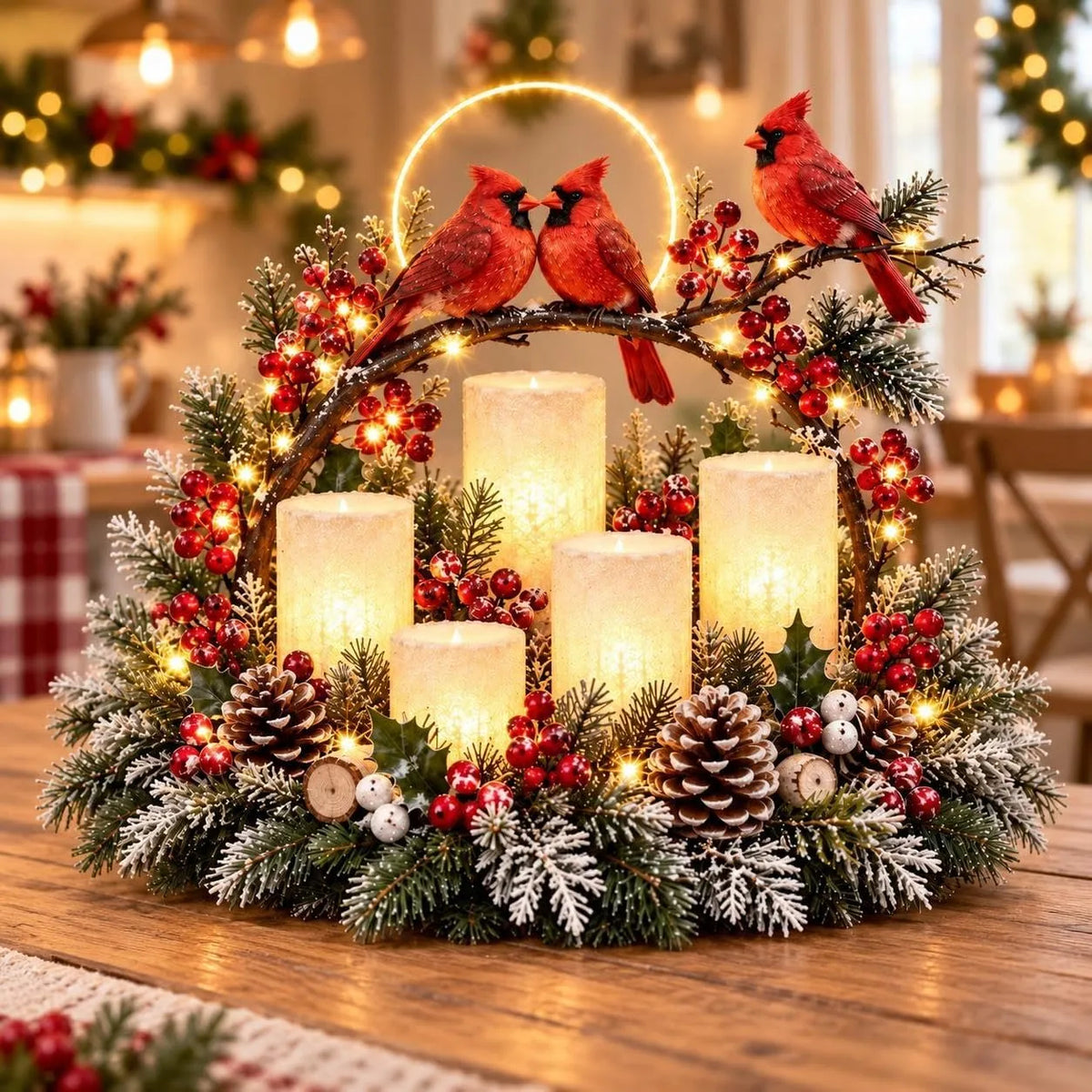 Light-up Christmas Candle Holder