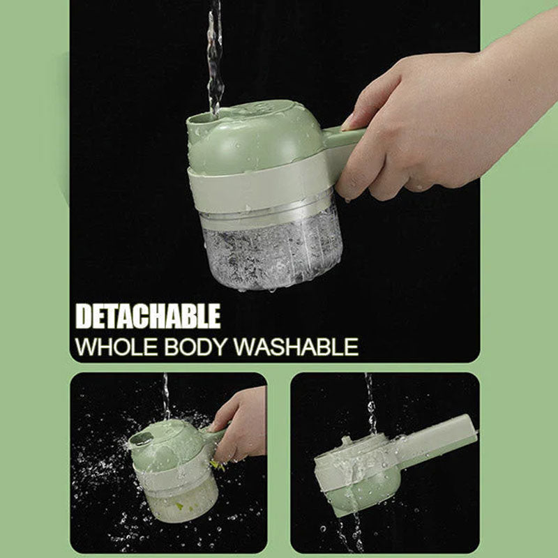 Ensemble Coupe-Légumes Électrique Portable 4 en 1