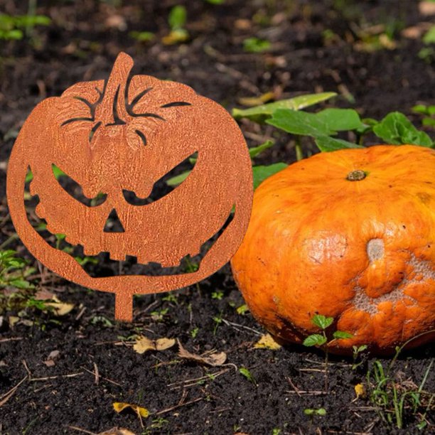 Halloween Gartenornamente Gruseliger Kürbis