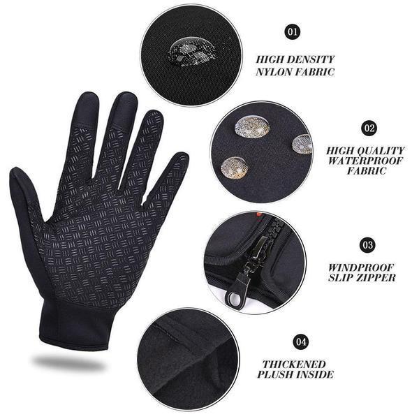 Wärmedämmende, wasserdichte Touchscreen-Handschuhe