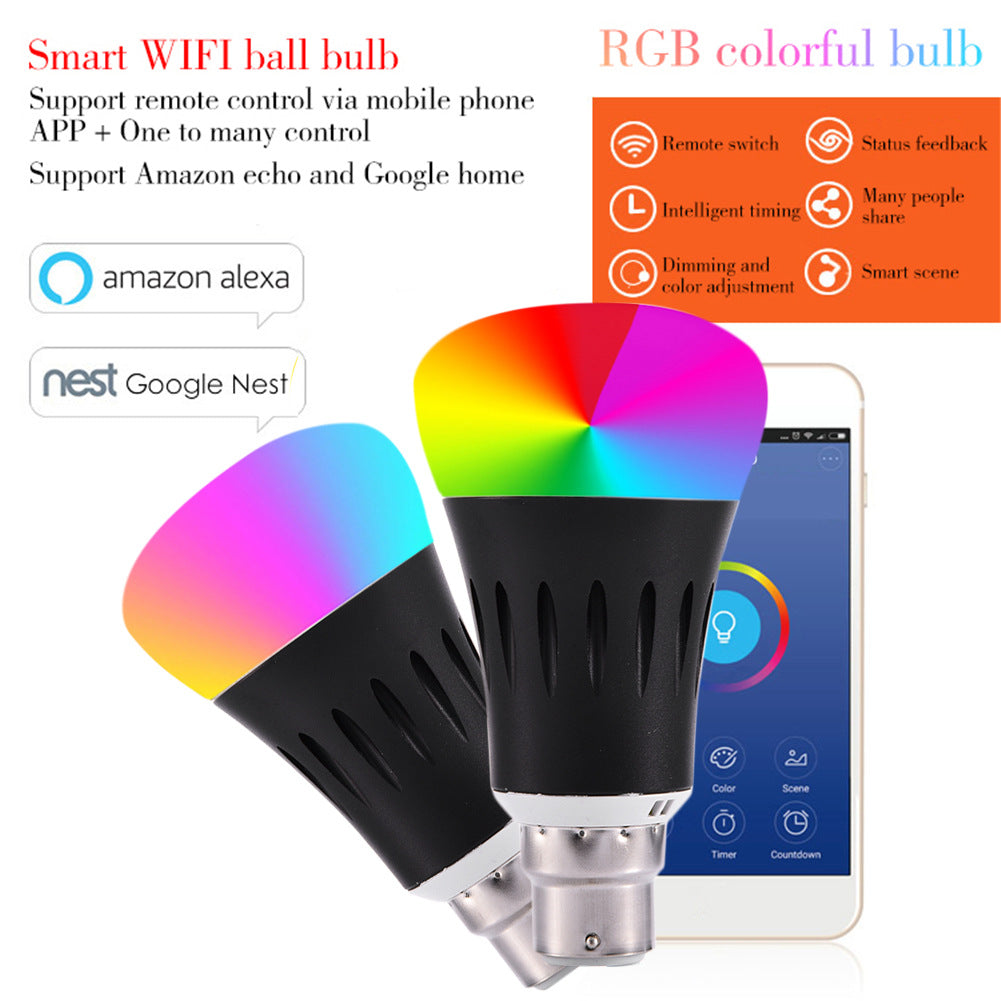 Ampoule LED intelligente sans fil à télécommande Wi-Fi