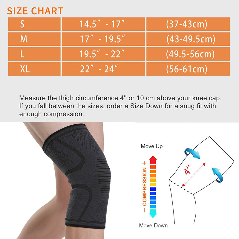 Manchon de compression pour genou unisexe
