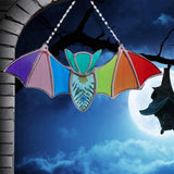 Bat Stained Glass Light Catcher Window Hanging