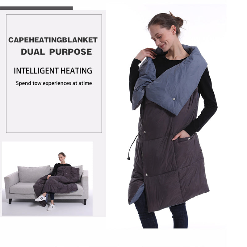 Couverture chauffante multifonctionnelle hiver nouveau gilet chauffant extérieur châle électrique chaud