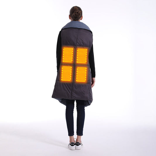 Couverture chauffante multifonctionnelle hiver nouveau gilet chauffant extérieur châle électrique chaud