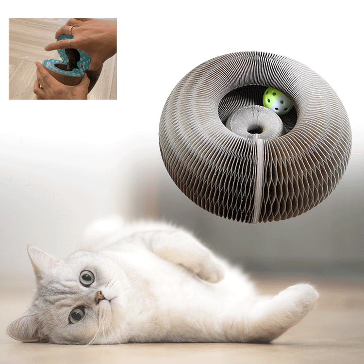 Griffoir magique en carton pour chat