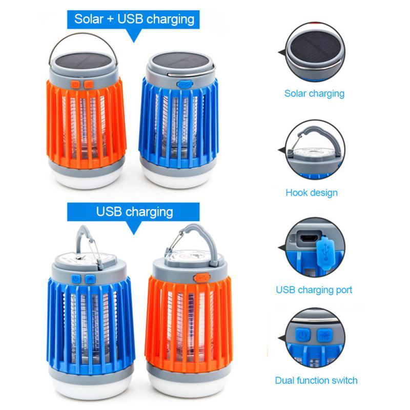 2-in-1 LED USB Solar Mückenlampe